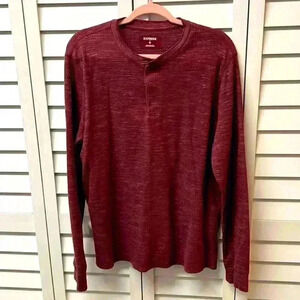 Express Double Knit Henley Shirt - Size XL